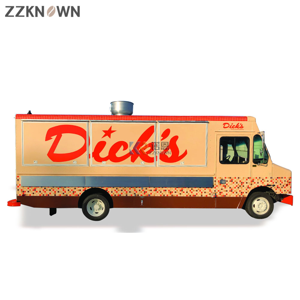 Fast Food With Snacks - Camion alimentari mobili completamente attrezzature con