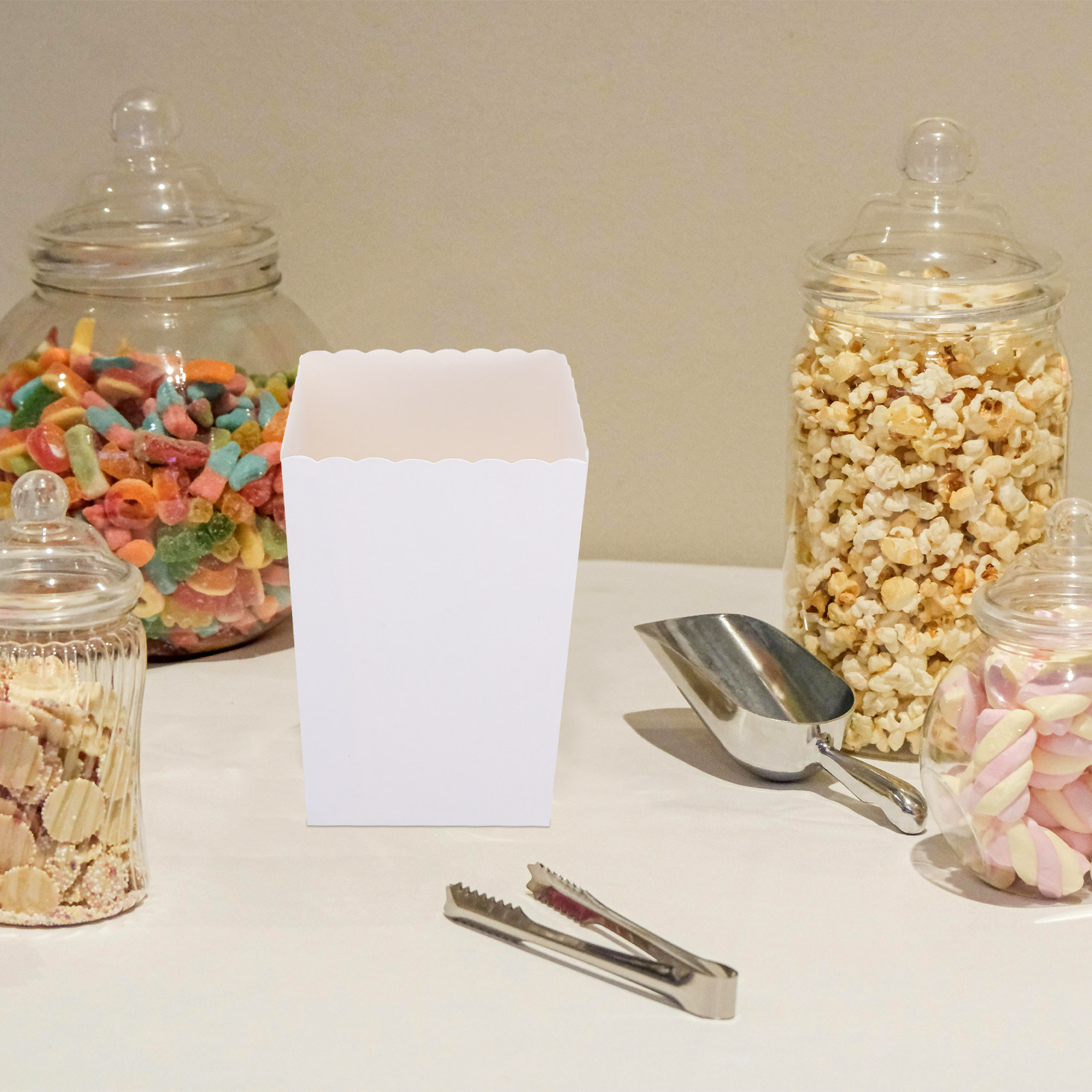 Food Snacks For Party - 50 Pezzi Scatole Monouso per Popcorn,