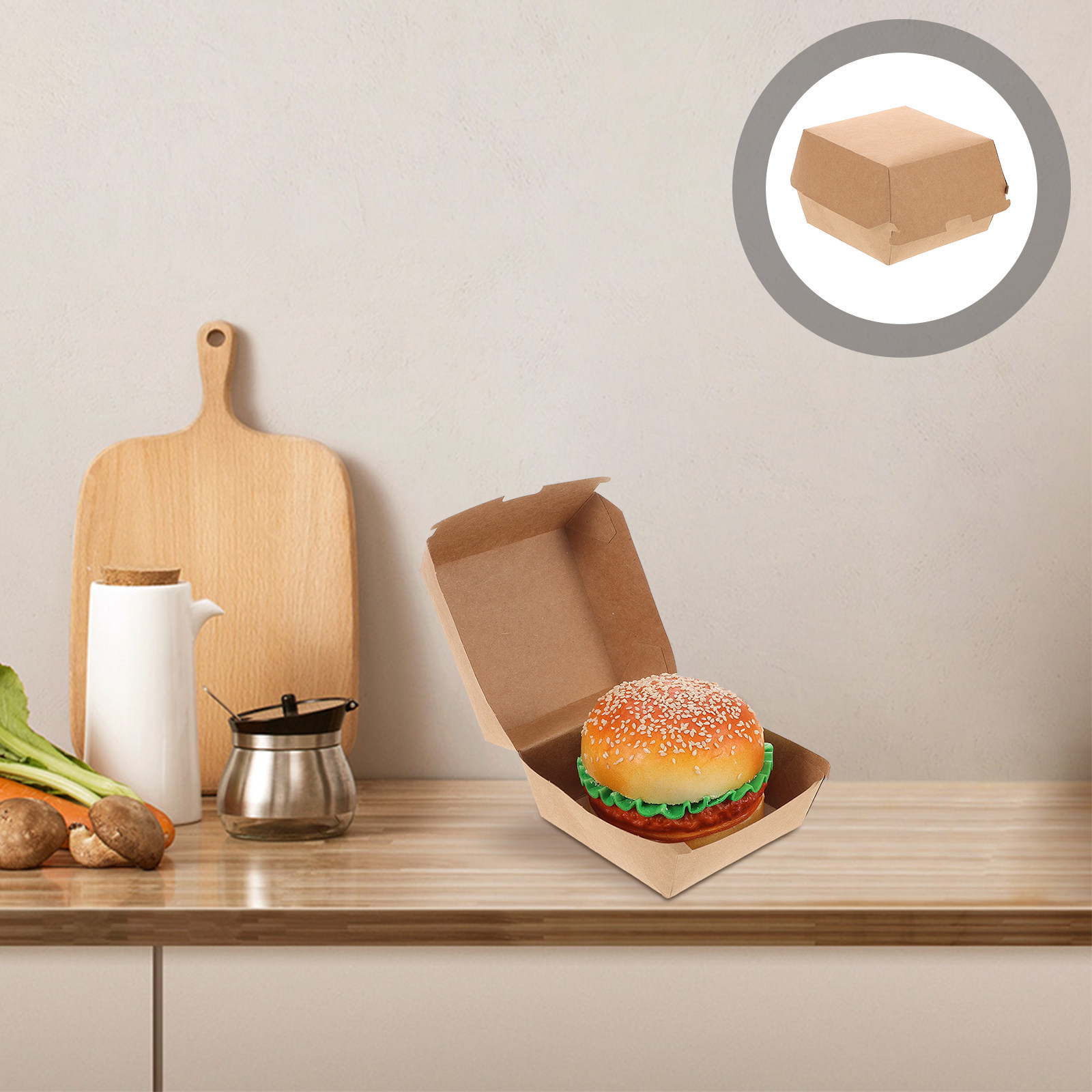 Snacks Food In Us - 30 Pezzi Scatole per Hamburger in