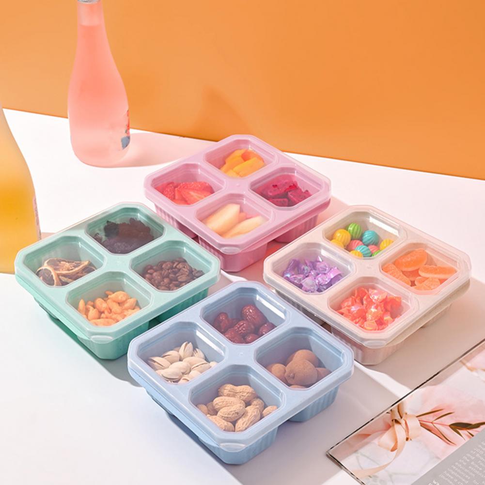 Food Snacks Easy - Set di 4 Contenitori per Snack