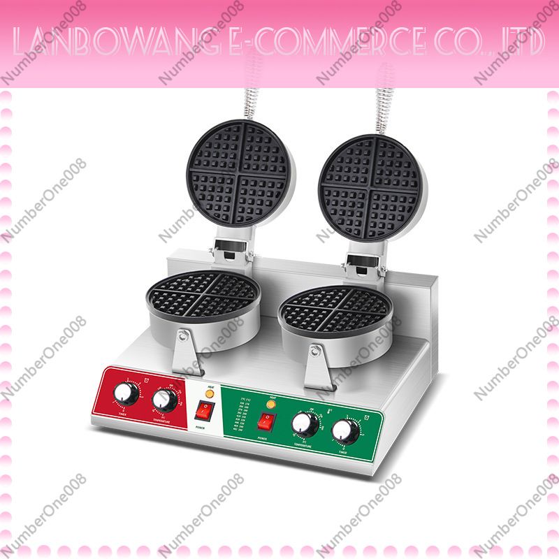 Street Food Snacks - Piastra Girevole Antiaderente per Waffle e