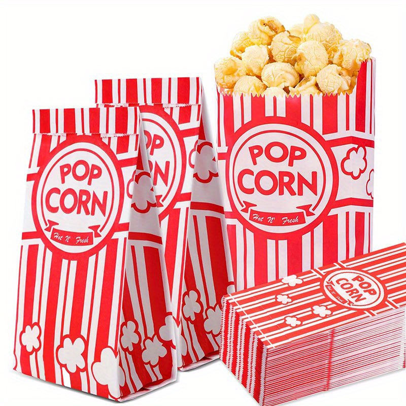 Food Snacks For Party - 20/50 Sacchetti per Popcorn Monoporzione in
