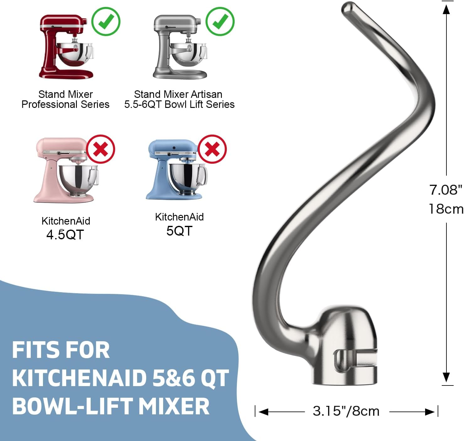 Gancio per impastare in acciai - Kitchenaid Mixer Pro 600 recensione e prezzo