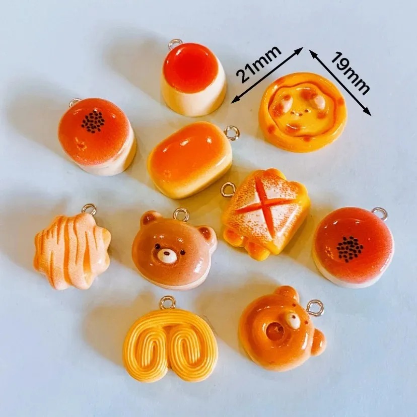 10 Pezzi Ciondoli in Resina a  - Food Snacks For Party recensione e prezzo
