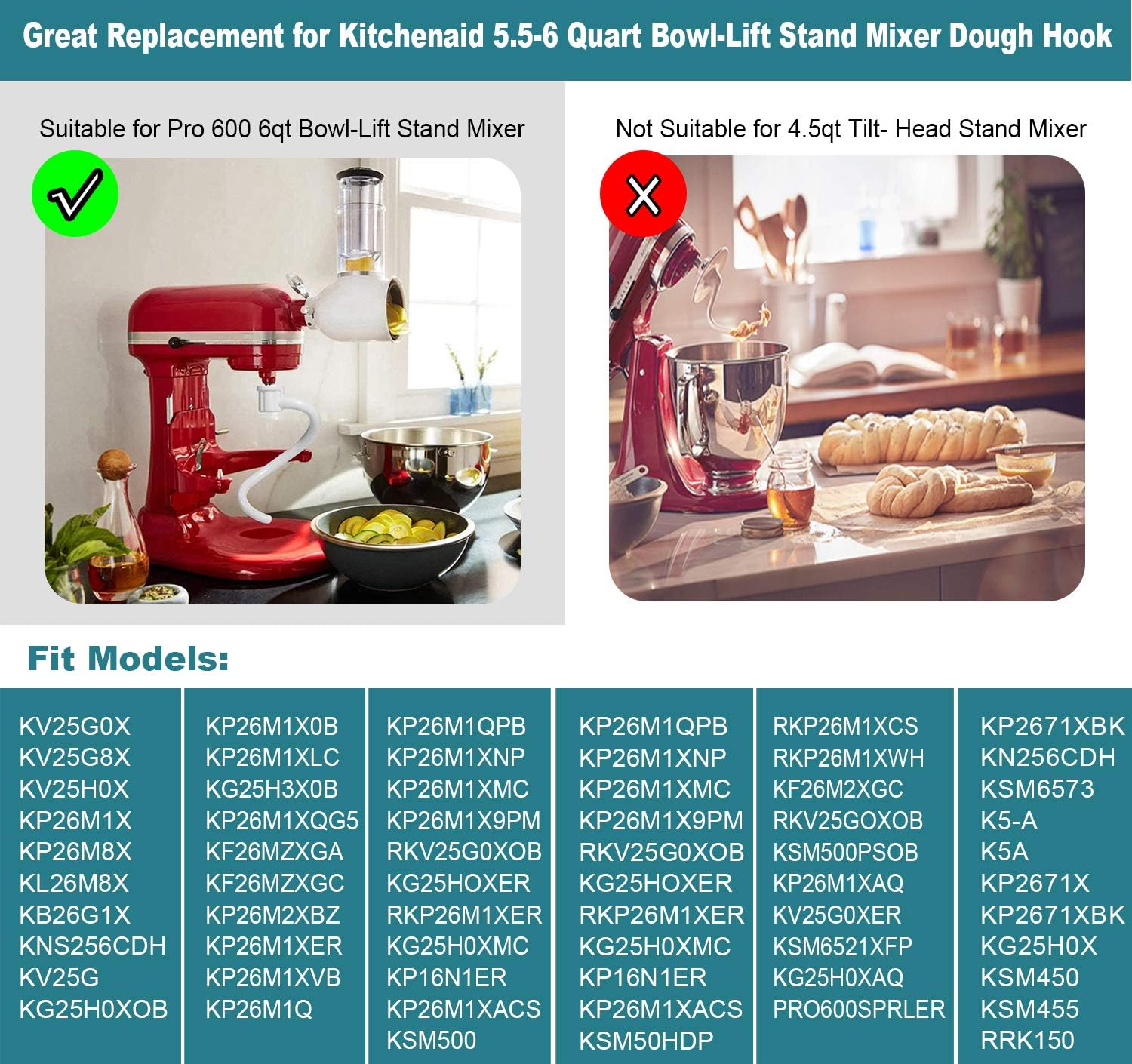 Gancio per impastare a spirale - Kitchenaid Mixer Pro 600 recensione e prezzo